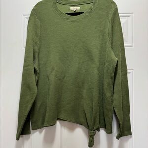 Madewell Sage Green Long Sleeve Top